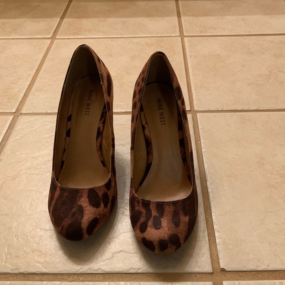 Animal print wedges